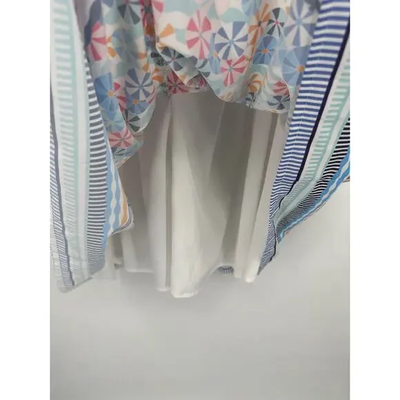 eShakti sleeveless Summer print mini dress Size 12/ Large - Picture 5 of 7